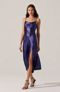 Gaia Metallic Midi Dress