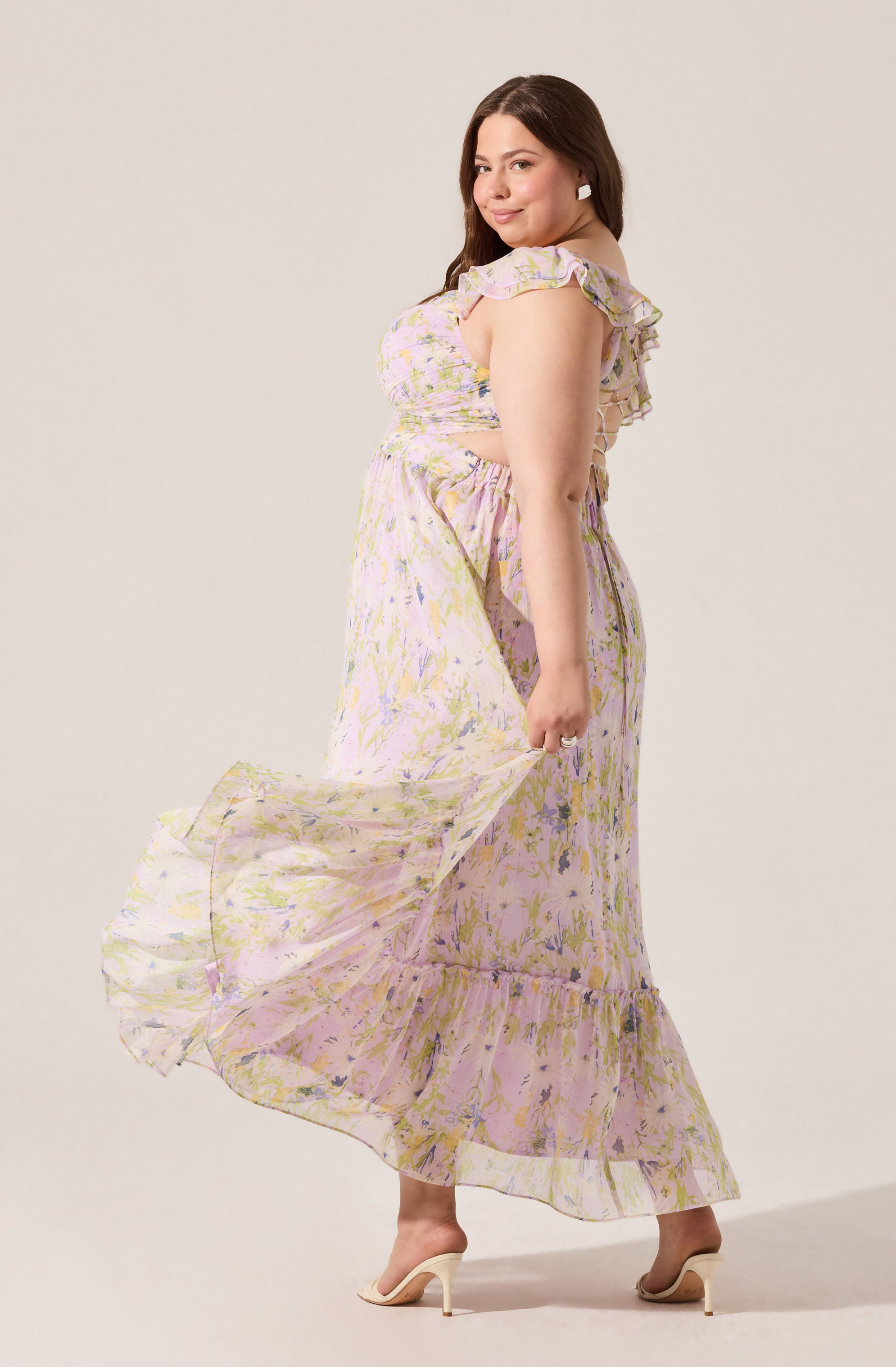 Primrose Floral Strappy Back Maxi Dress