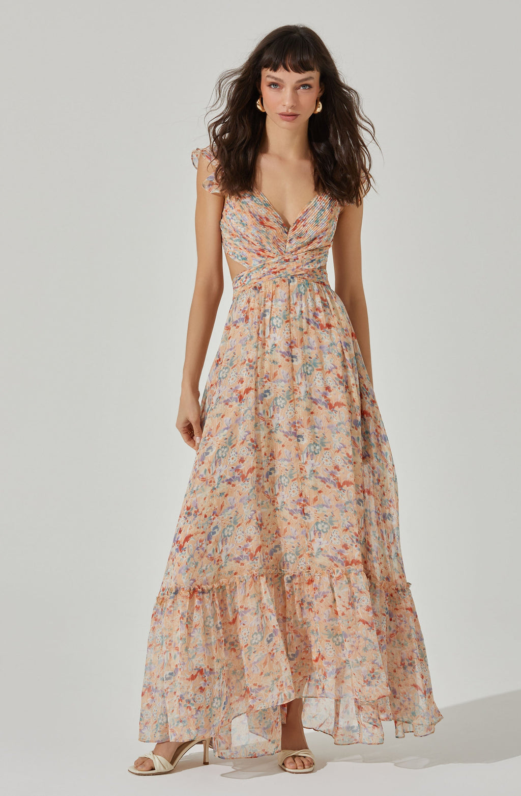 Primrose Floral Strappy Back Maxi Dress