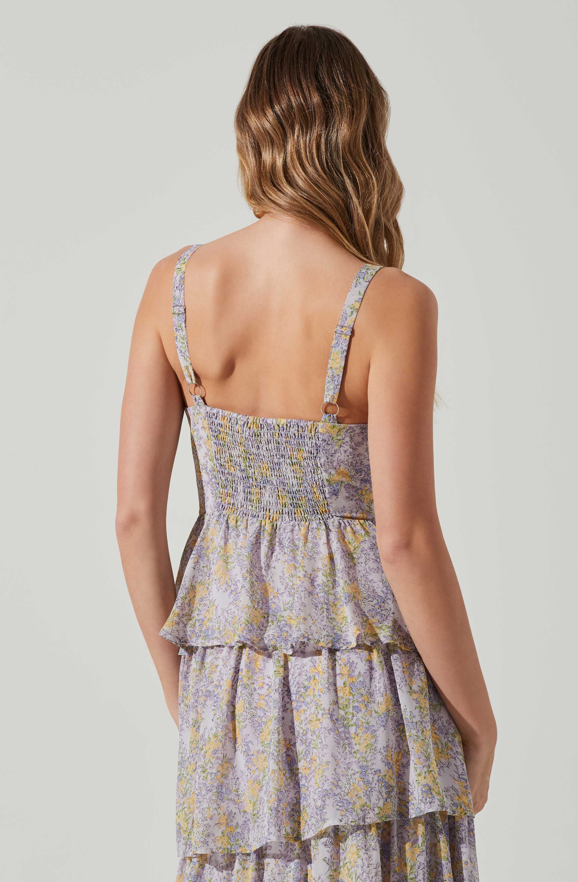 Midsummer Floral Tiered Maxi Dress