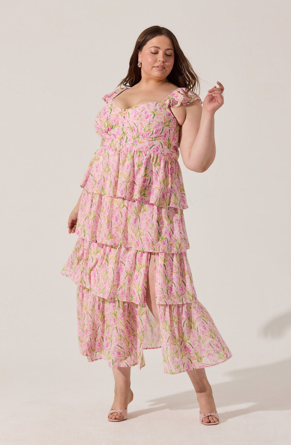 Midsummer Floral Tiered Maxi Dress