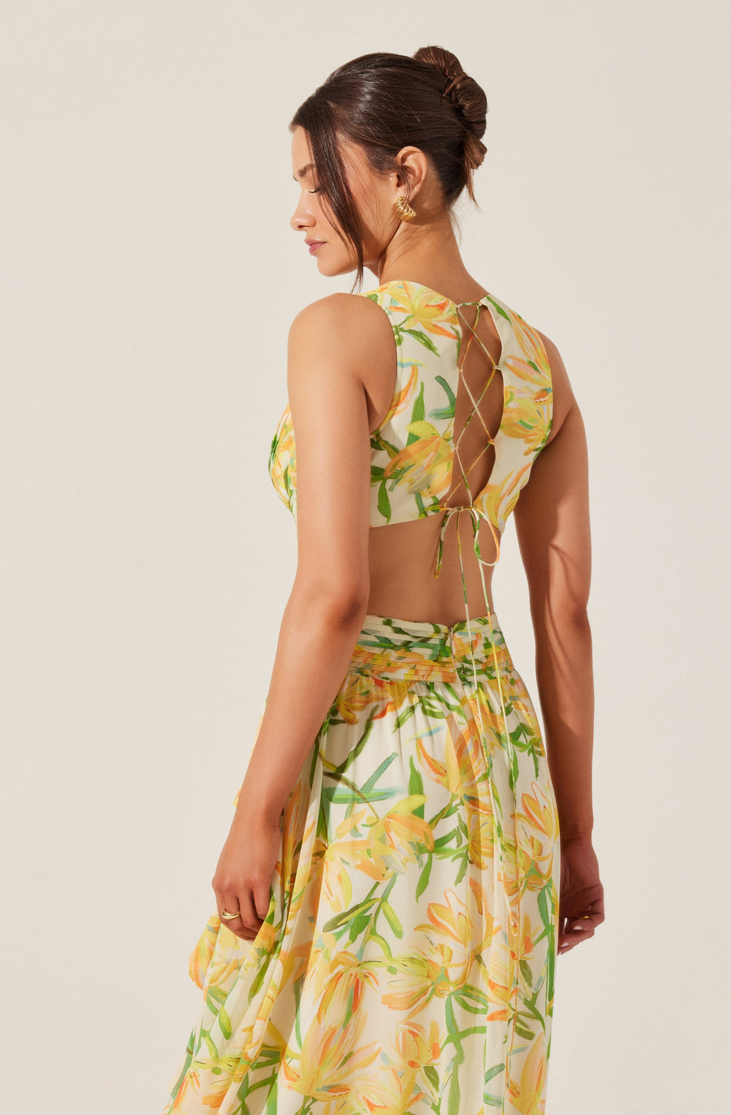 Noya Floral Cutout Maxi Dress