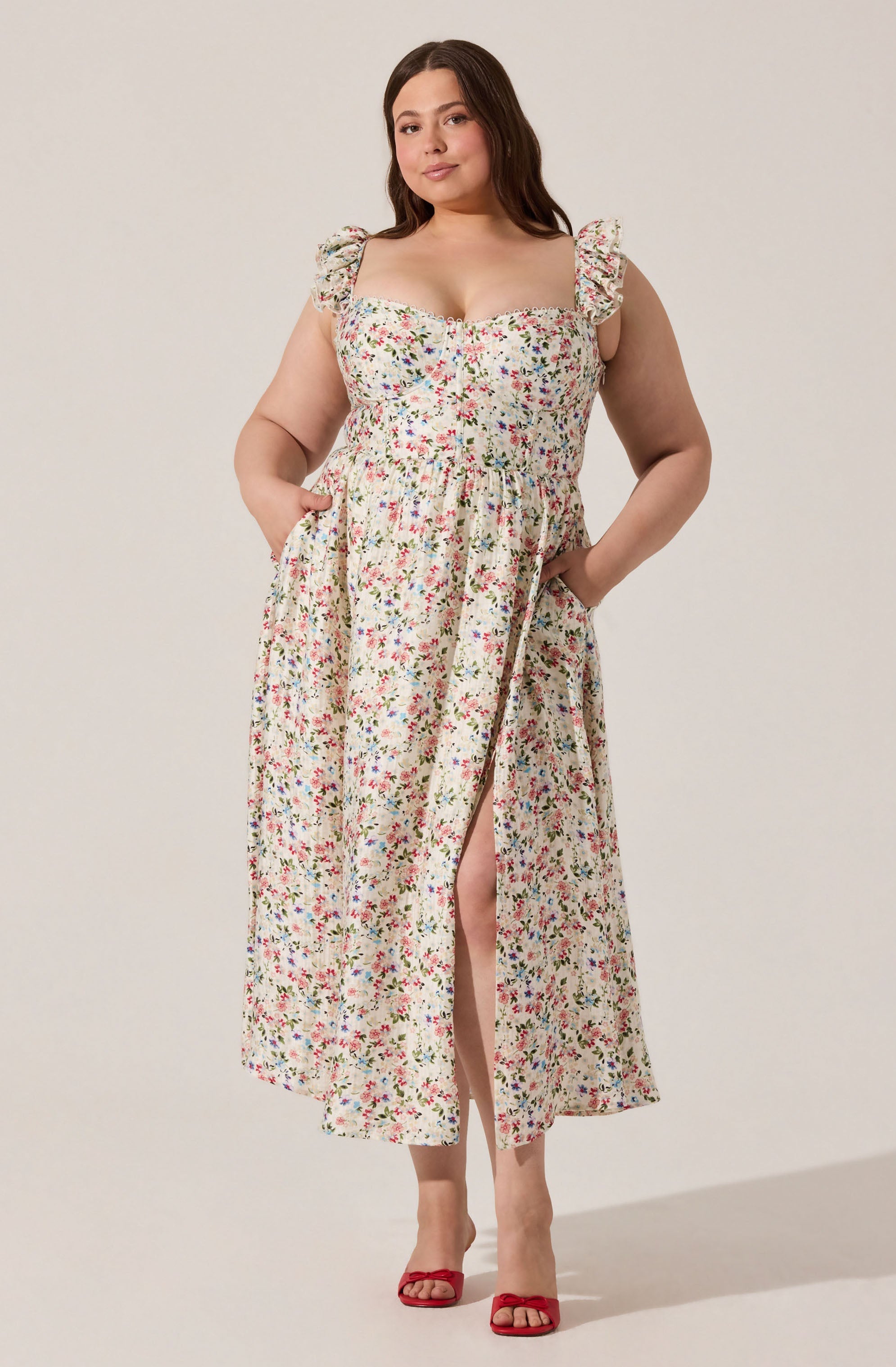 Wedelia Print Midi Dress