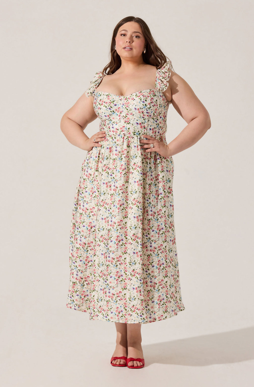 Wedelia Print Midi Dress
