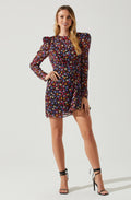 Cindy Floral Long Sleeve Mini Dress