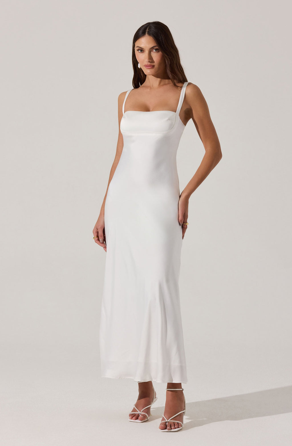 Stacie Satin Maxi Dress
