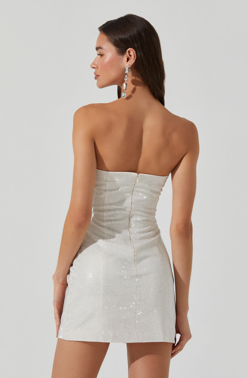 Mira Rhinestone Mini Dress