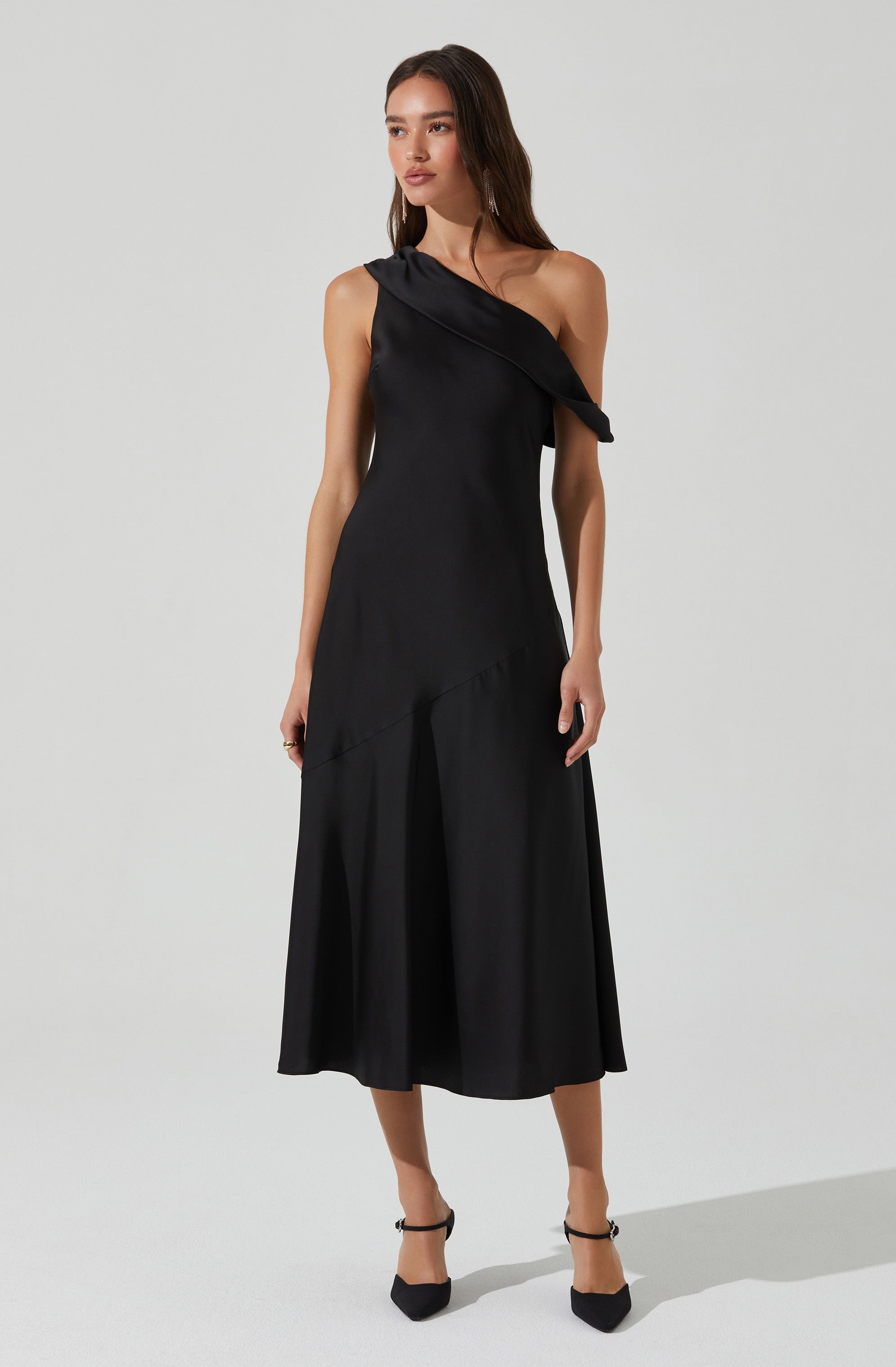 Orissa Satin Off Shoulder Dress