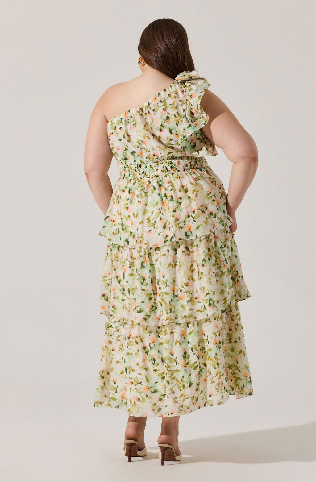 Imelda One Shoulder Floral Maxi Dress