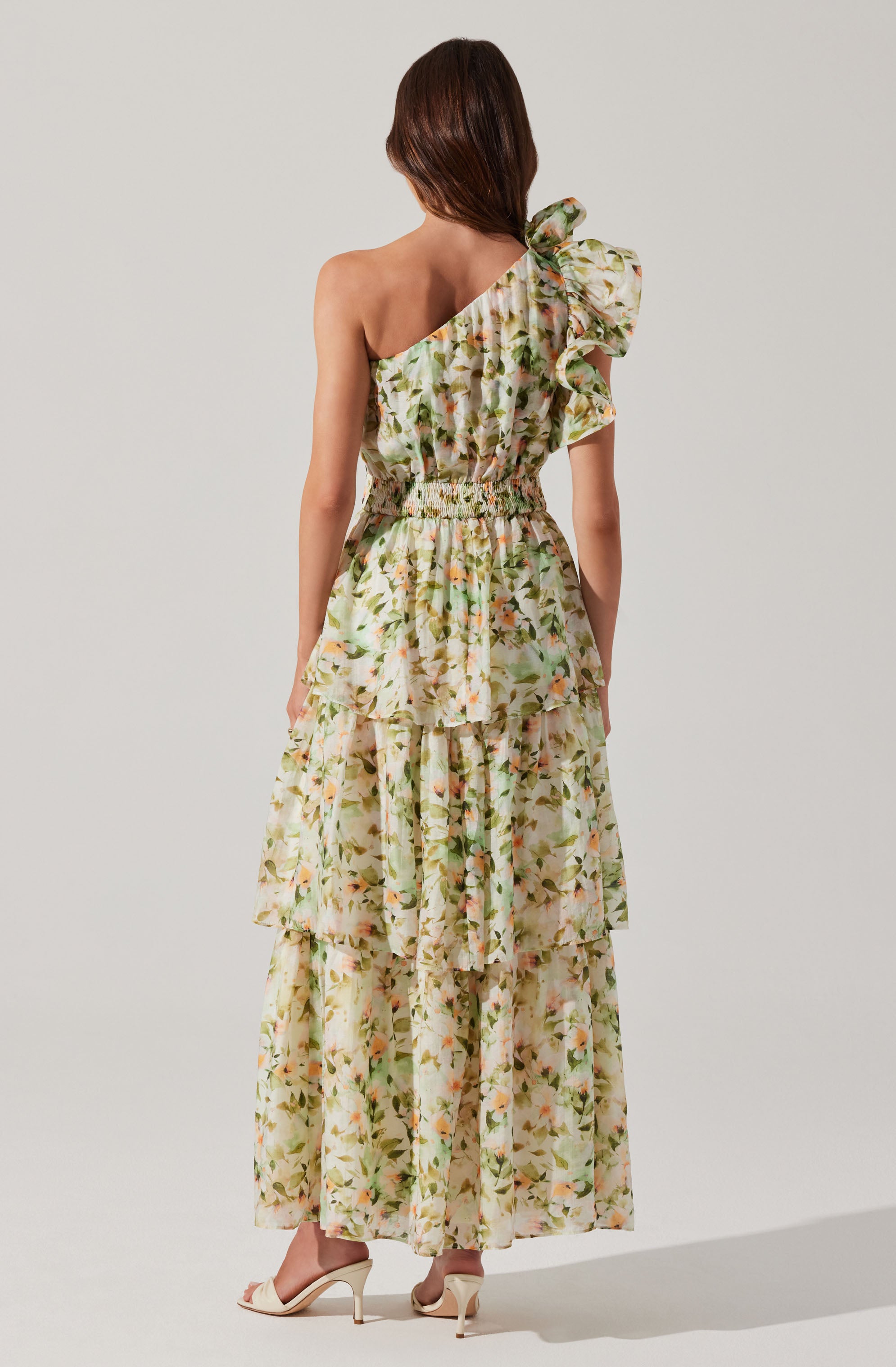 Imelda One Shoulder Floral Maxi Dress