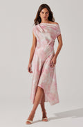 Mairyn Tie Dye Satin Midi Dress
