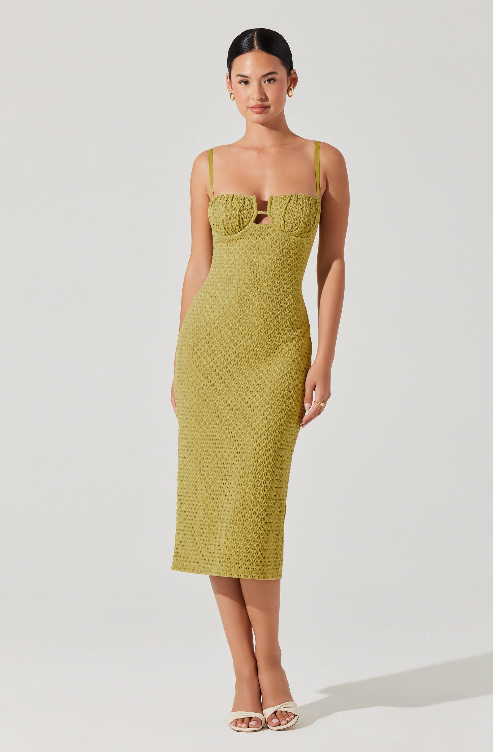 Jaida Bustier Bodycon Midi Dress