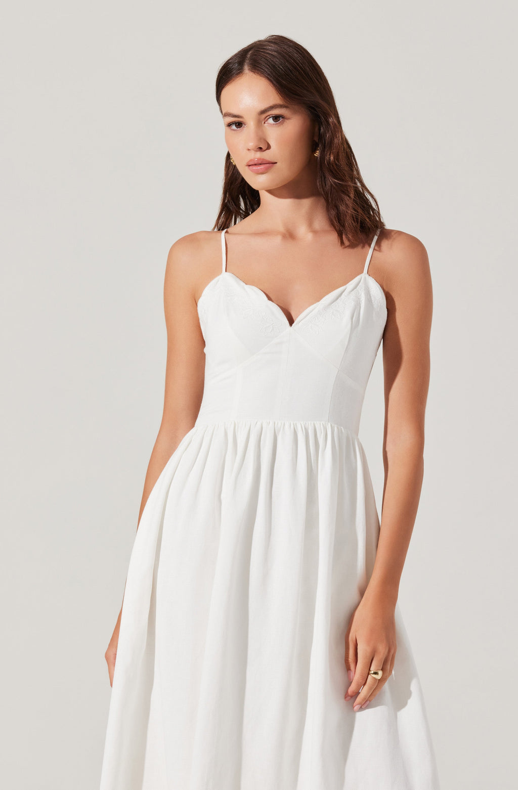 Kaidi Embroidered Midi Dress