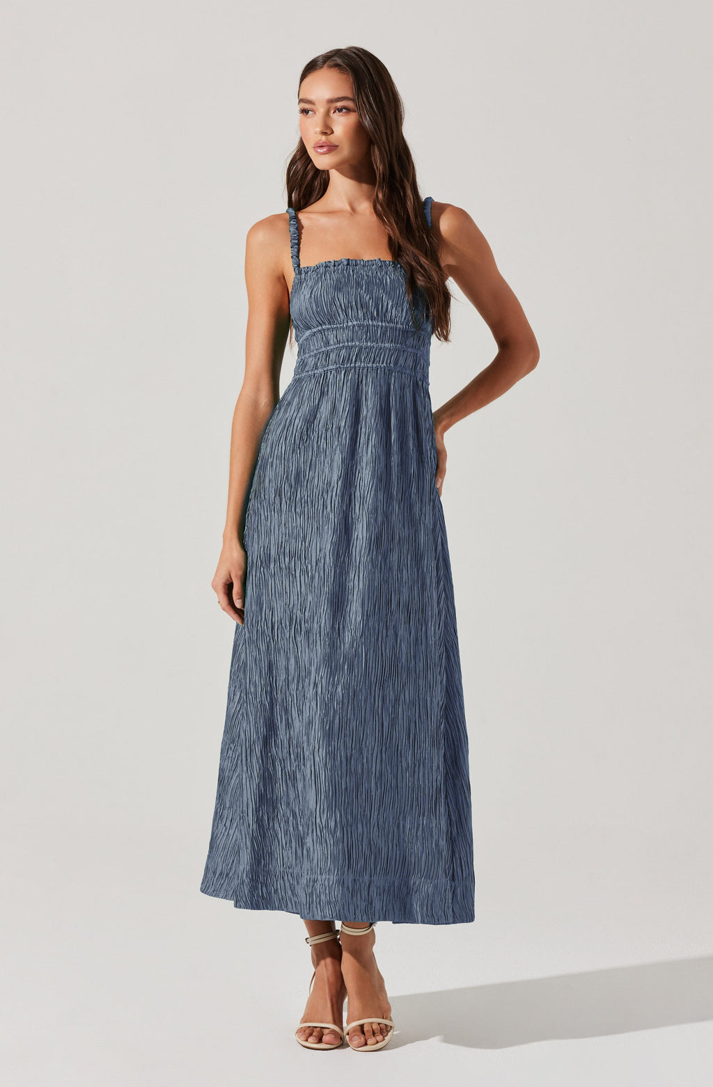 Neelam Smocked Open Back Dress