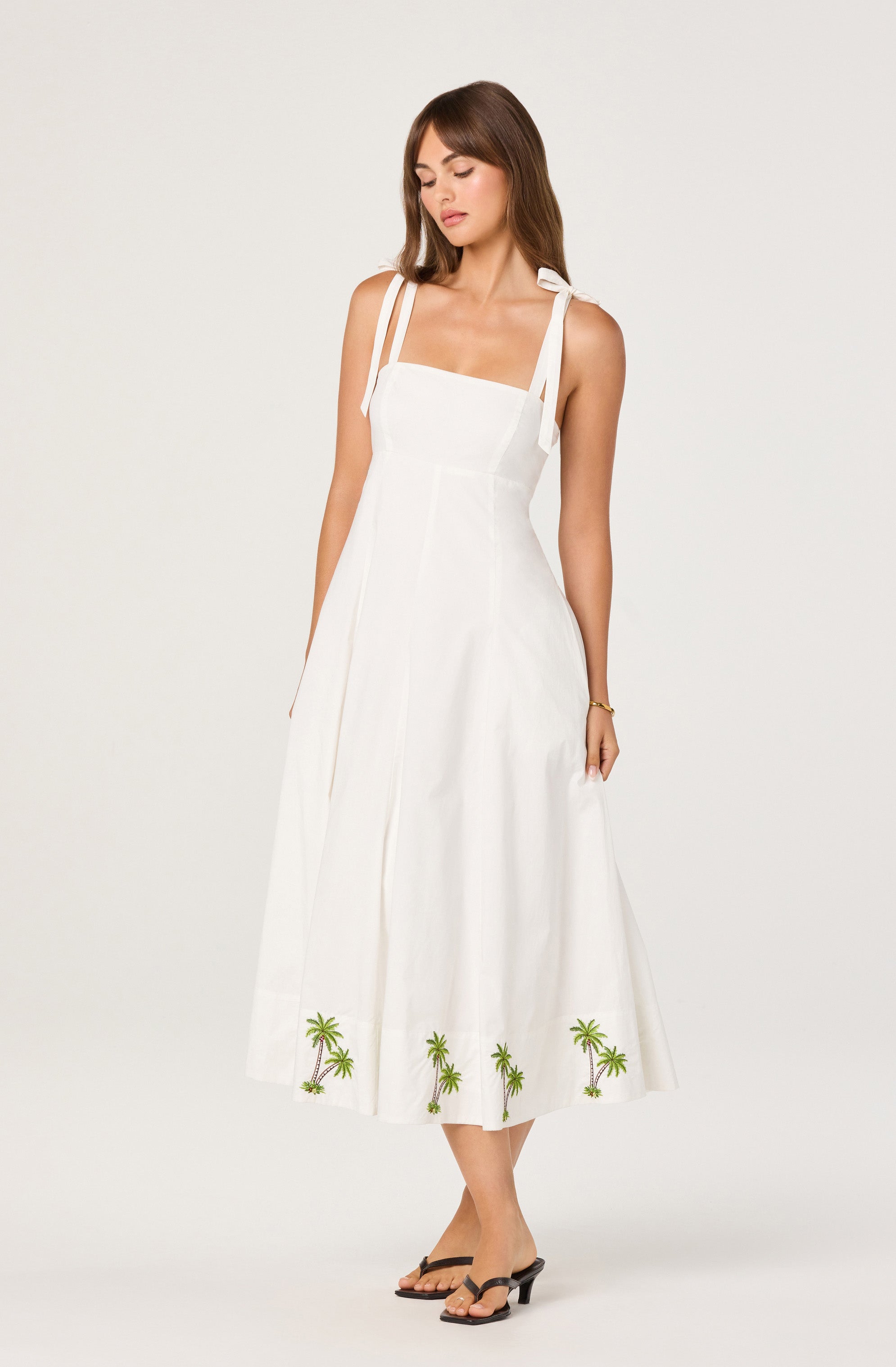 Shiann Embroidered Midi Dress