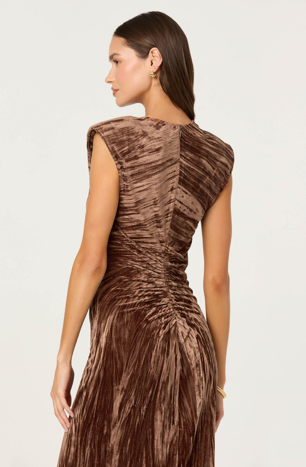 Daisha Crushed Velvet Midi Dress