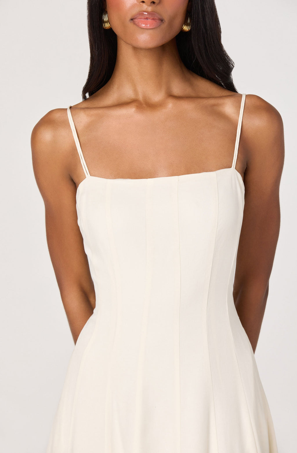 Trisha Square Neck Midi Dress
