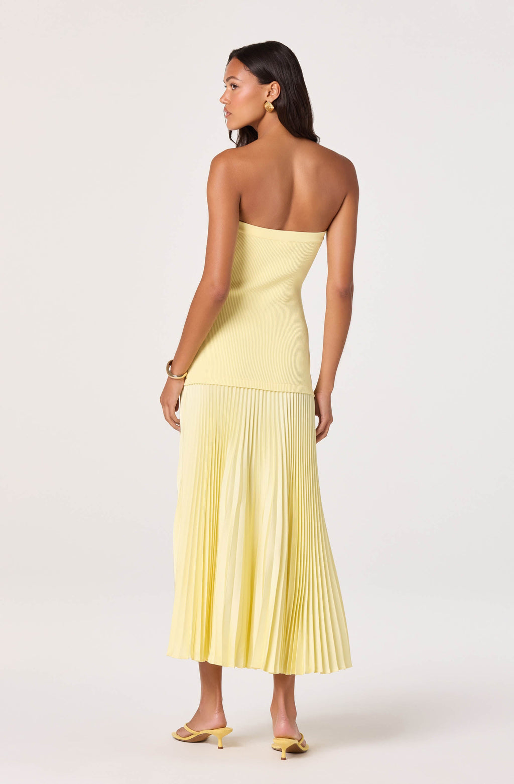Selune Mixed Media Maxi Dress