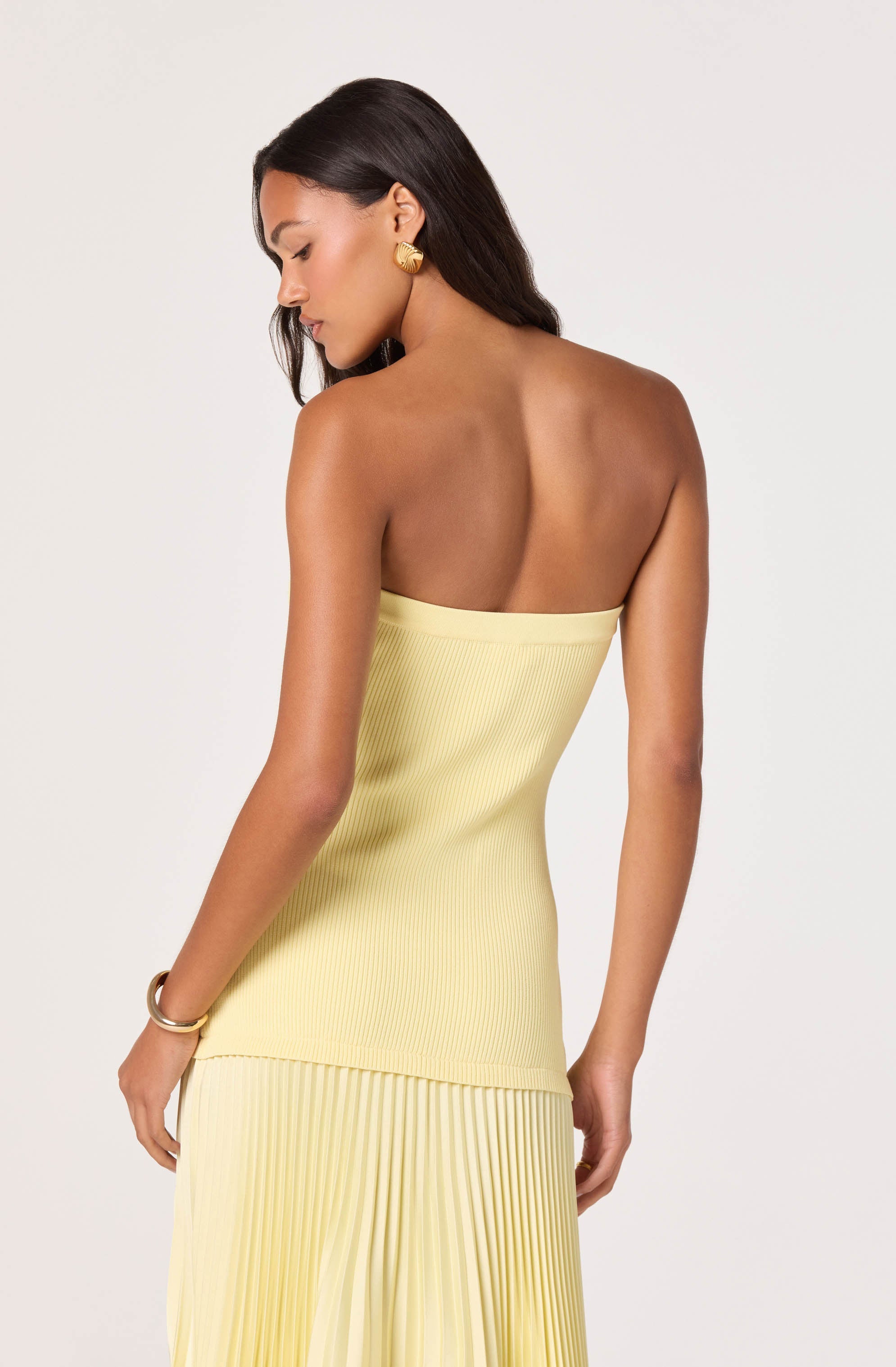 Selune Mixed Media Maxi Dress