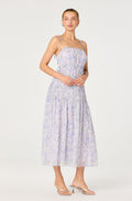 Keyleth Floral Tiered Bow Midi Dress