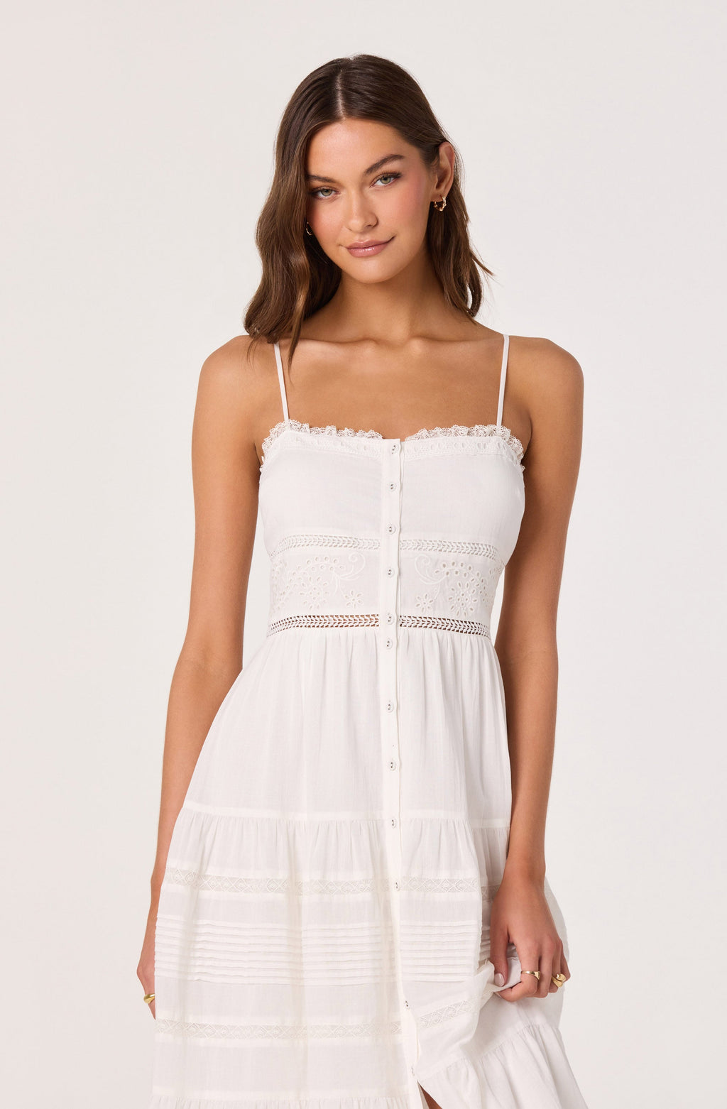 Annabel Eyelet Midi Dress