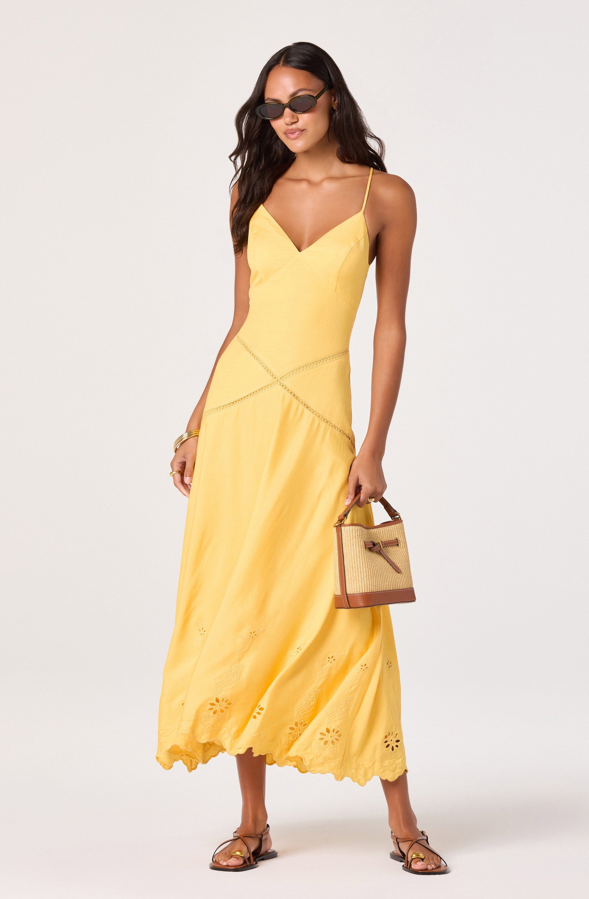 Lainey Eyelet Midi Dress