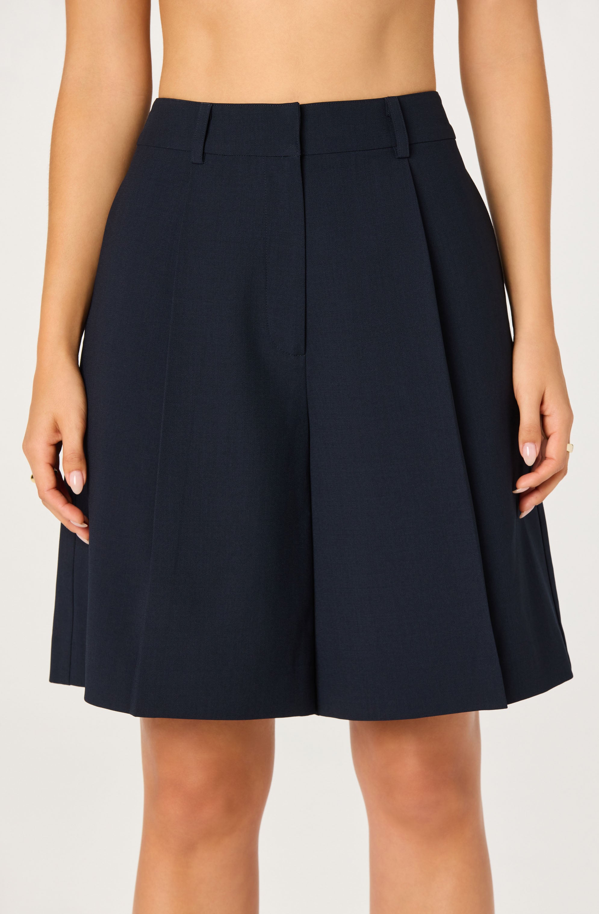 Quillie Pleated Bermuda Shorts