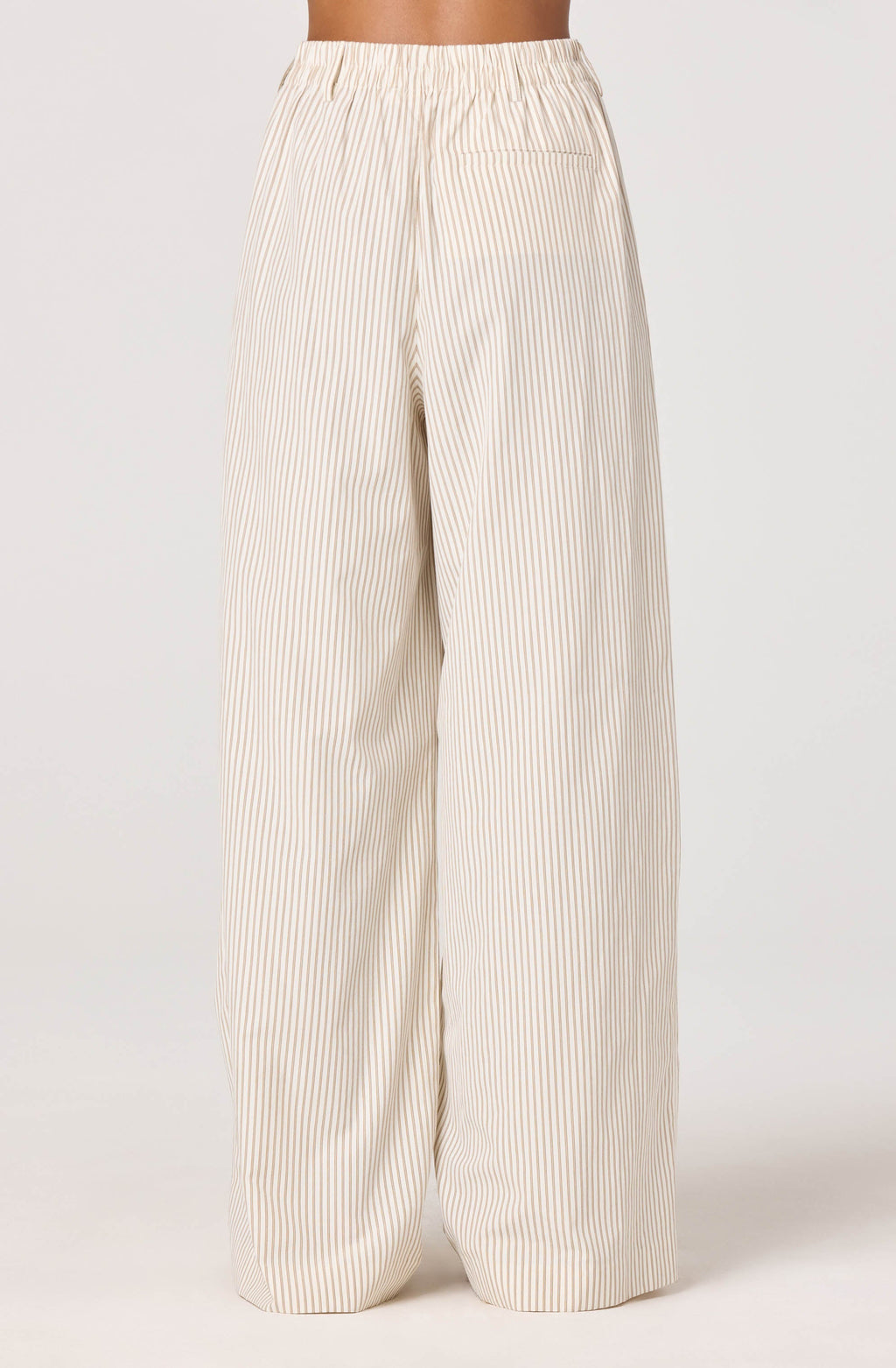 Neha Striped High-Rise Wide Leg Pants