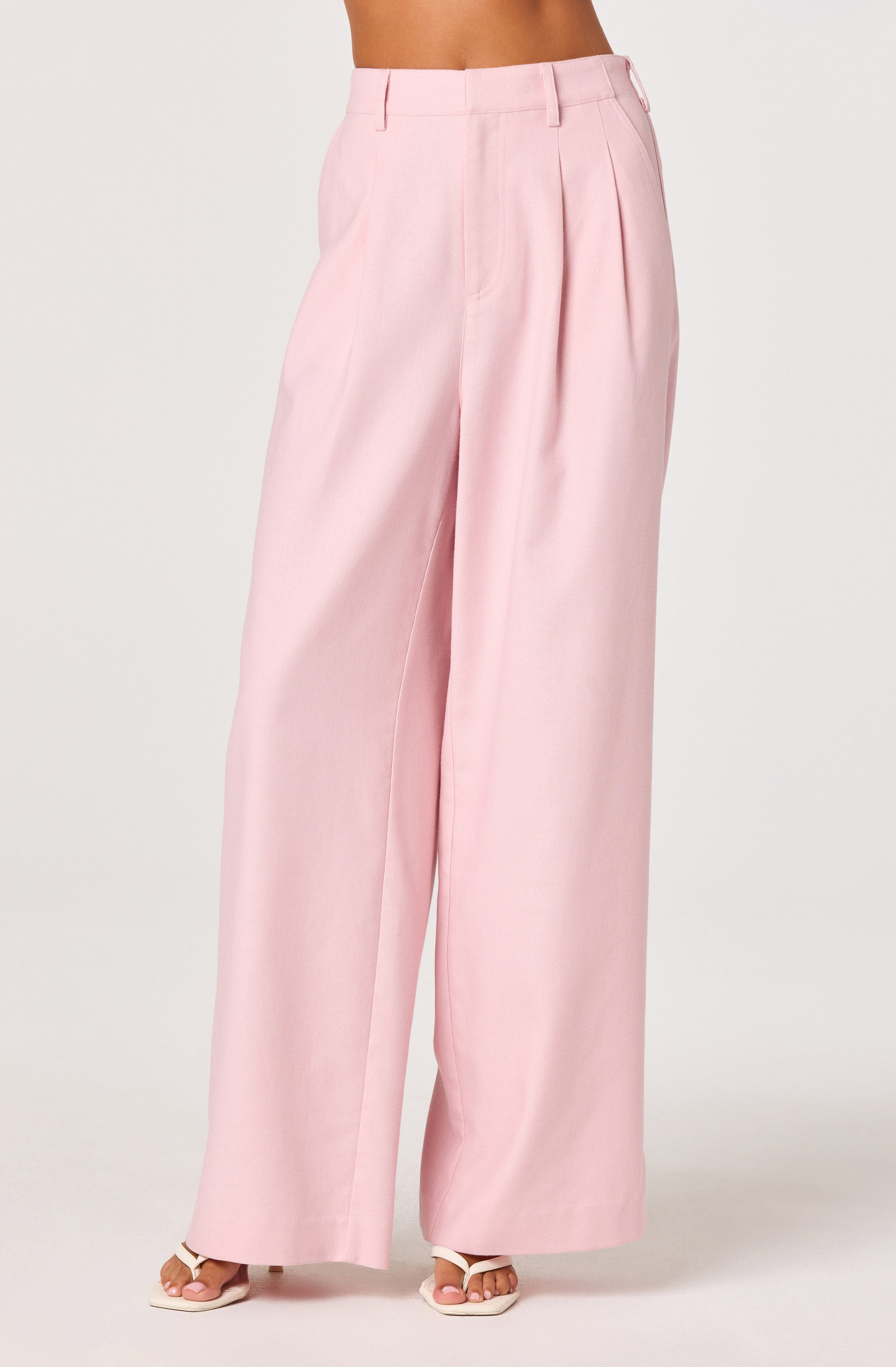 Neha Linen High-Rise Wide Leg Pants