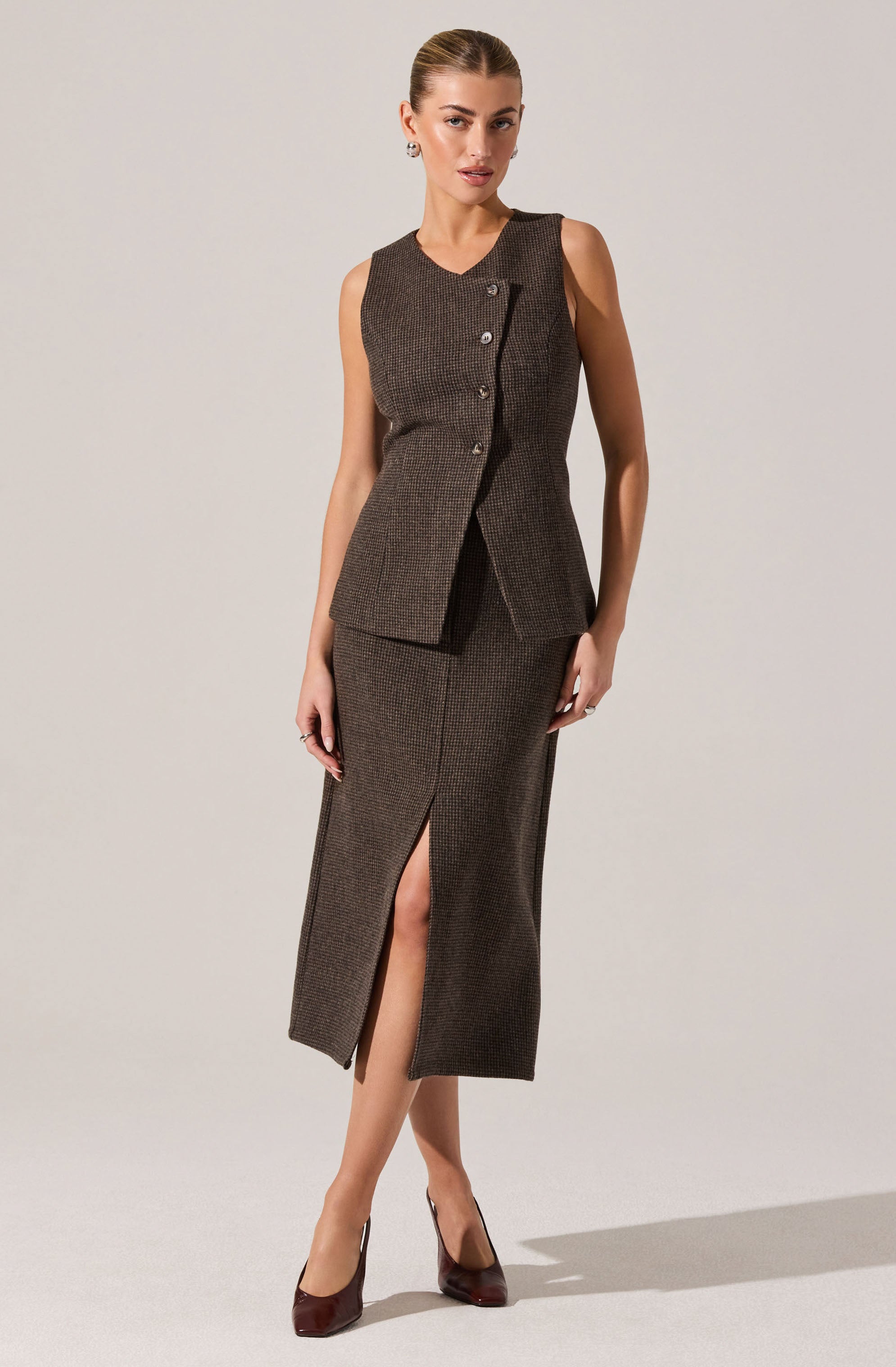 Rielle Wool-Blend Pencil Skirt