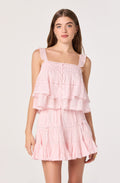 Delia Tiered Ruffle Mini Skirt