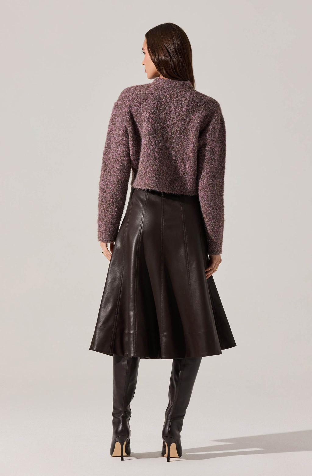 Sebille Textured Fuzzy Knit Cardigan