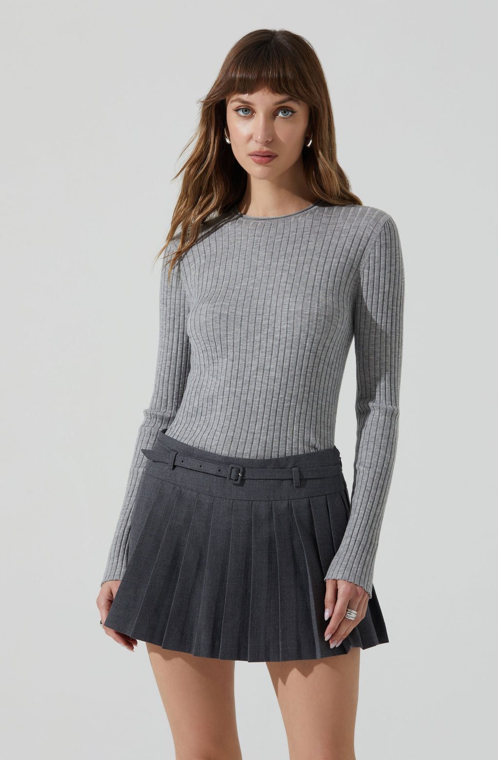 Reece Ribbed Long Sleeve Sweater