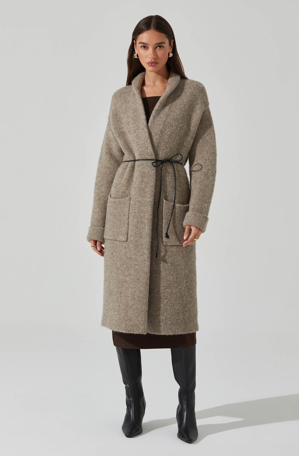 Noor Belted Maxi Cardigan