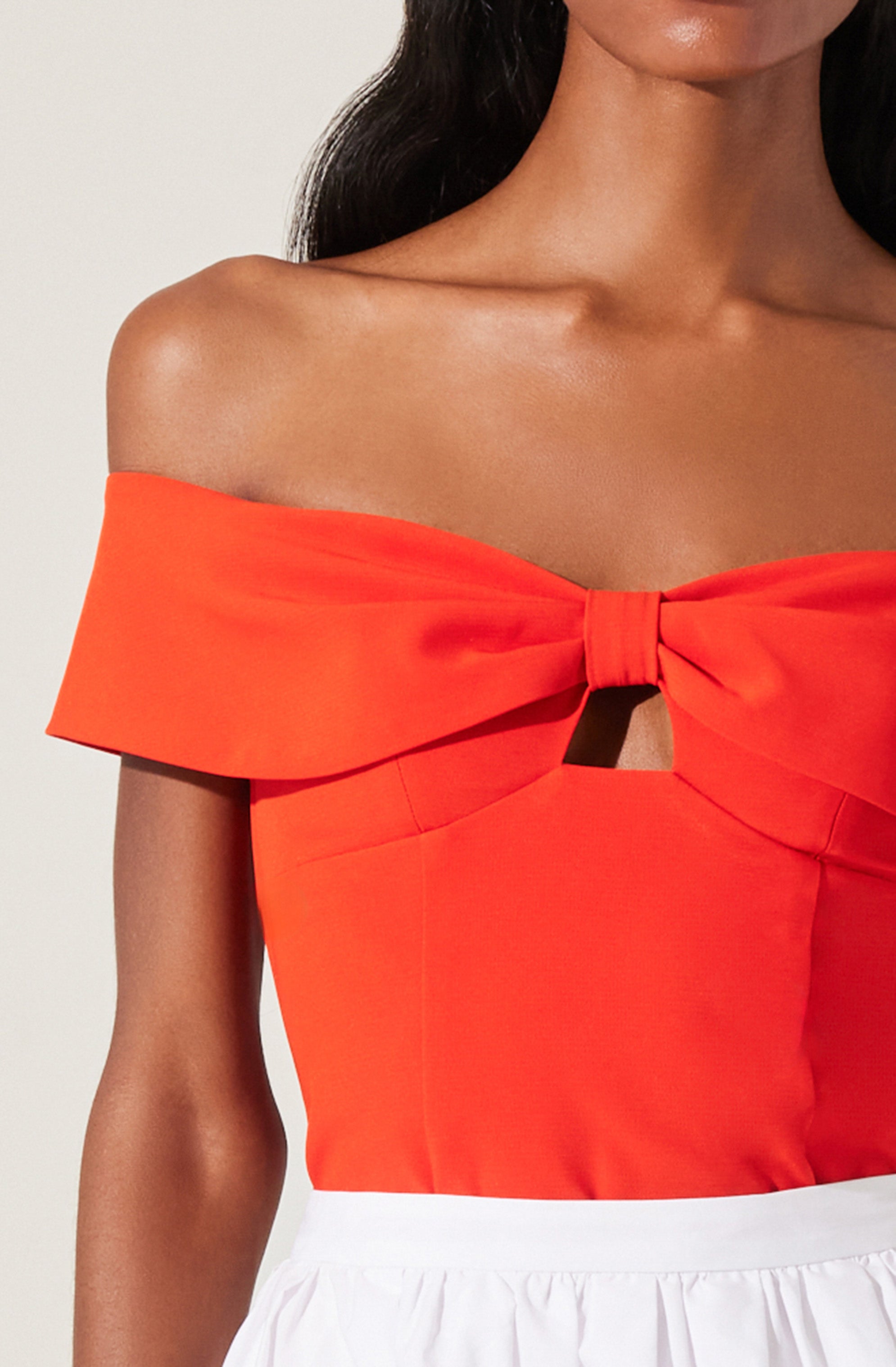Telayna Off Shoulder Bow Top