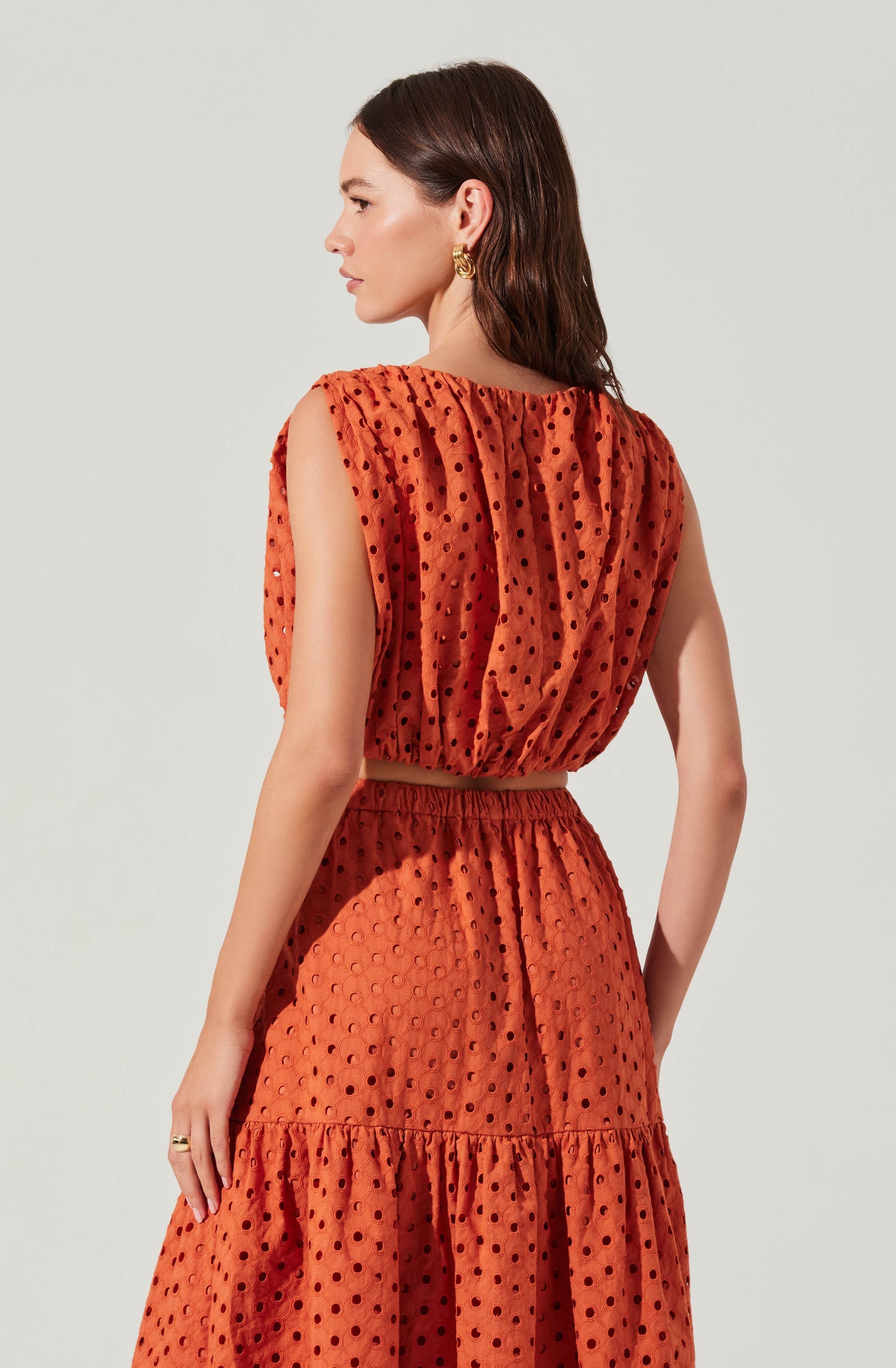 Nalley Eyelet Crop Top
