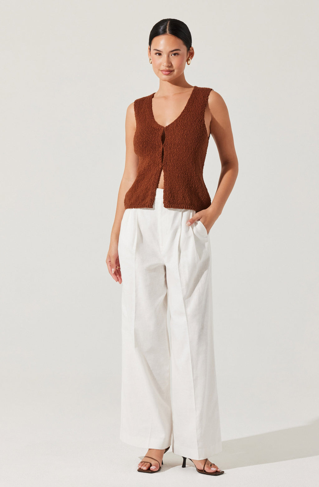 Taimi Crochet Sweater Vest