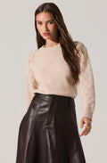 Florine 3D Floral Embroidered Sweater