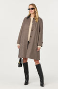 Raiden Contrast Plaid Trench Coat