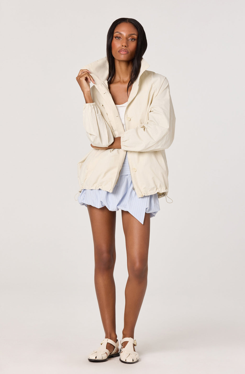 Yareli Oversized Funnel Neck Jacket