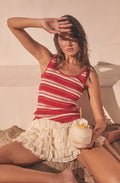 Kaylea Striped Scoop Neck Tank Top