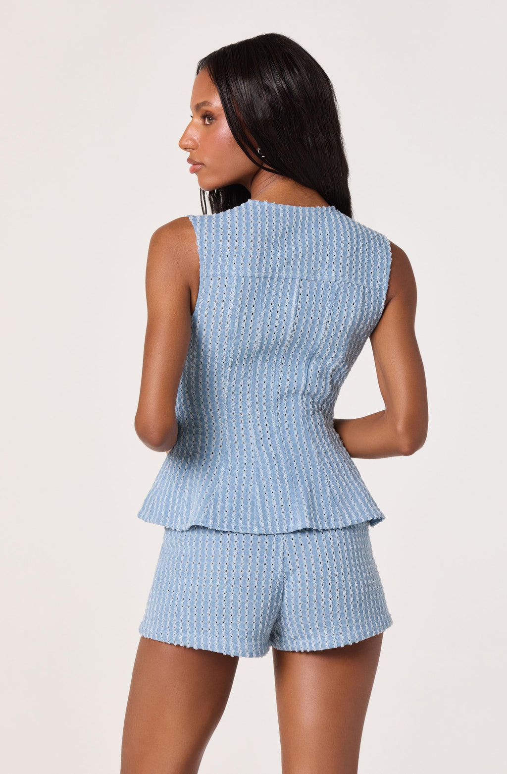 Noa Denim Peplum Vest