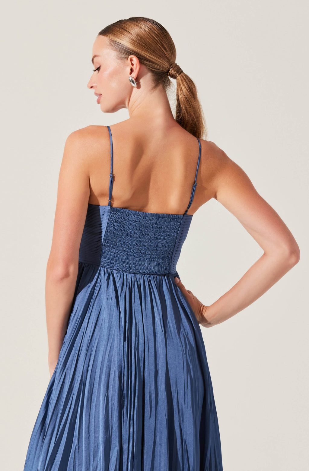 Maeve Pleated Midi Dress