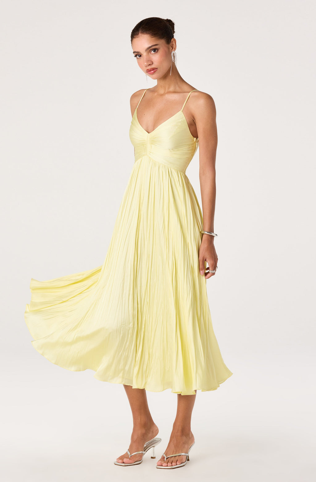 Maeve Pleated Midi Dress