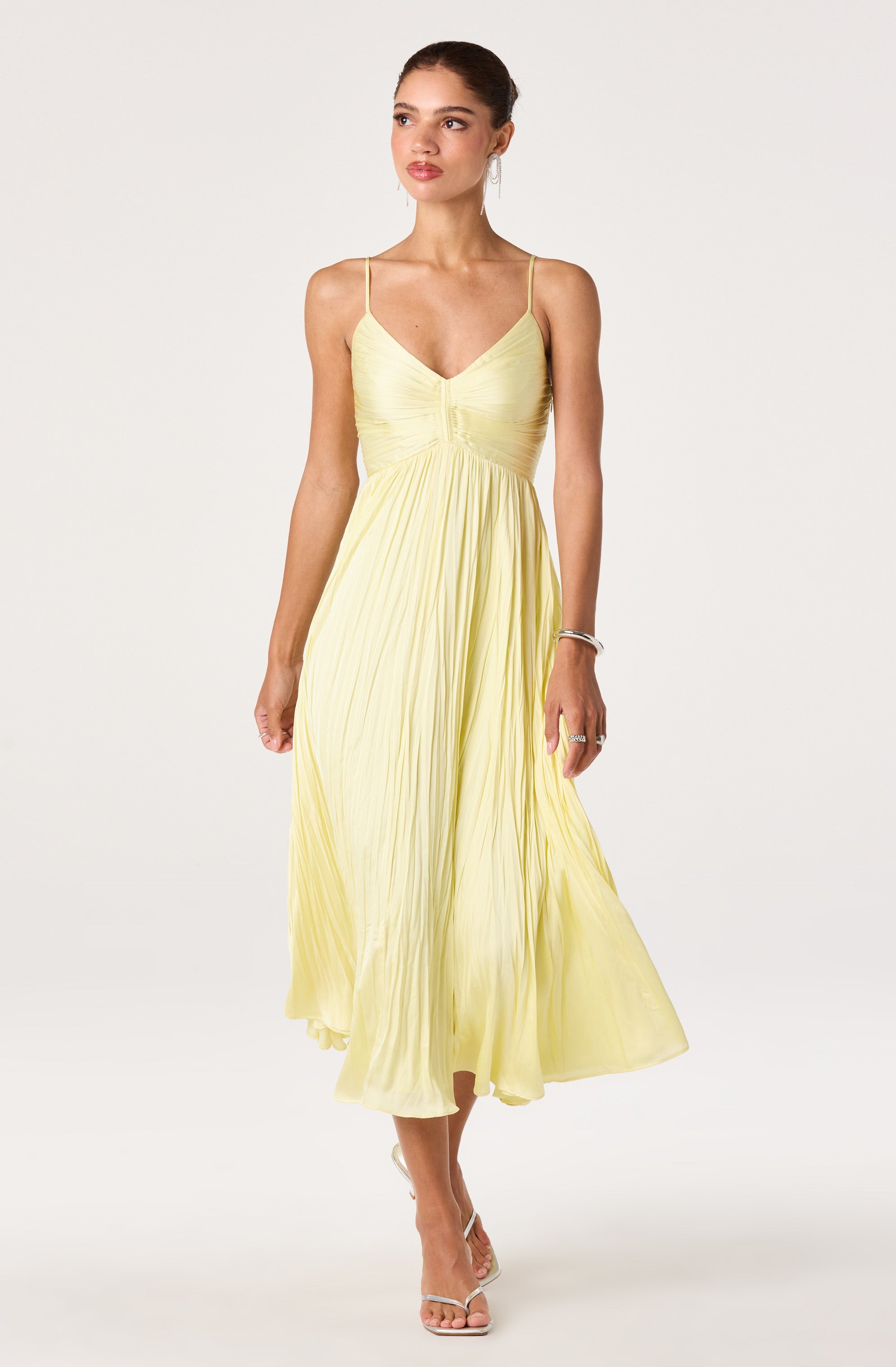 Maeve Pleated Midi Dress