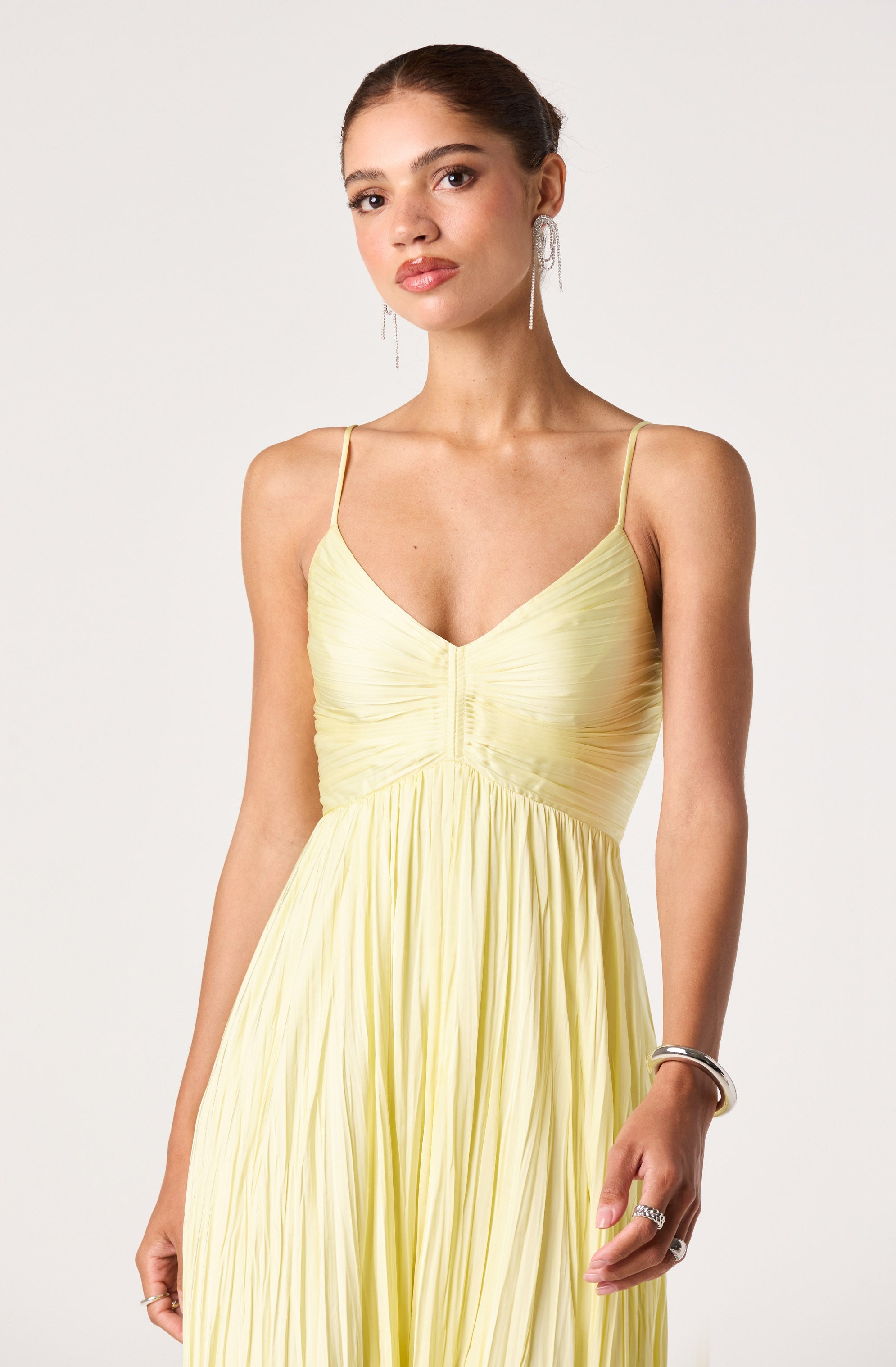 Maeve Pleated Midi Dress