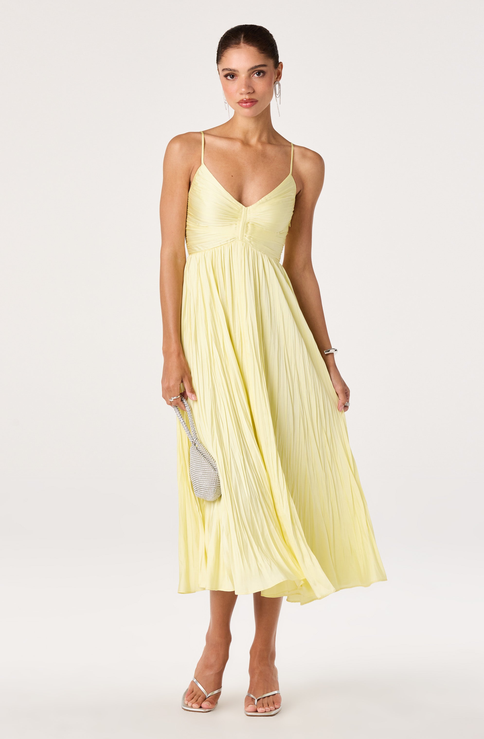 Maeve Pleated Midi Dress