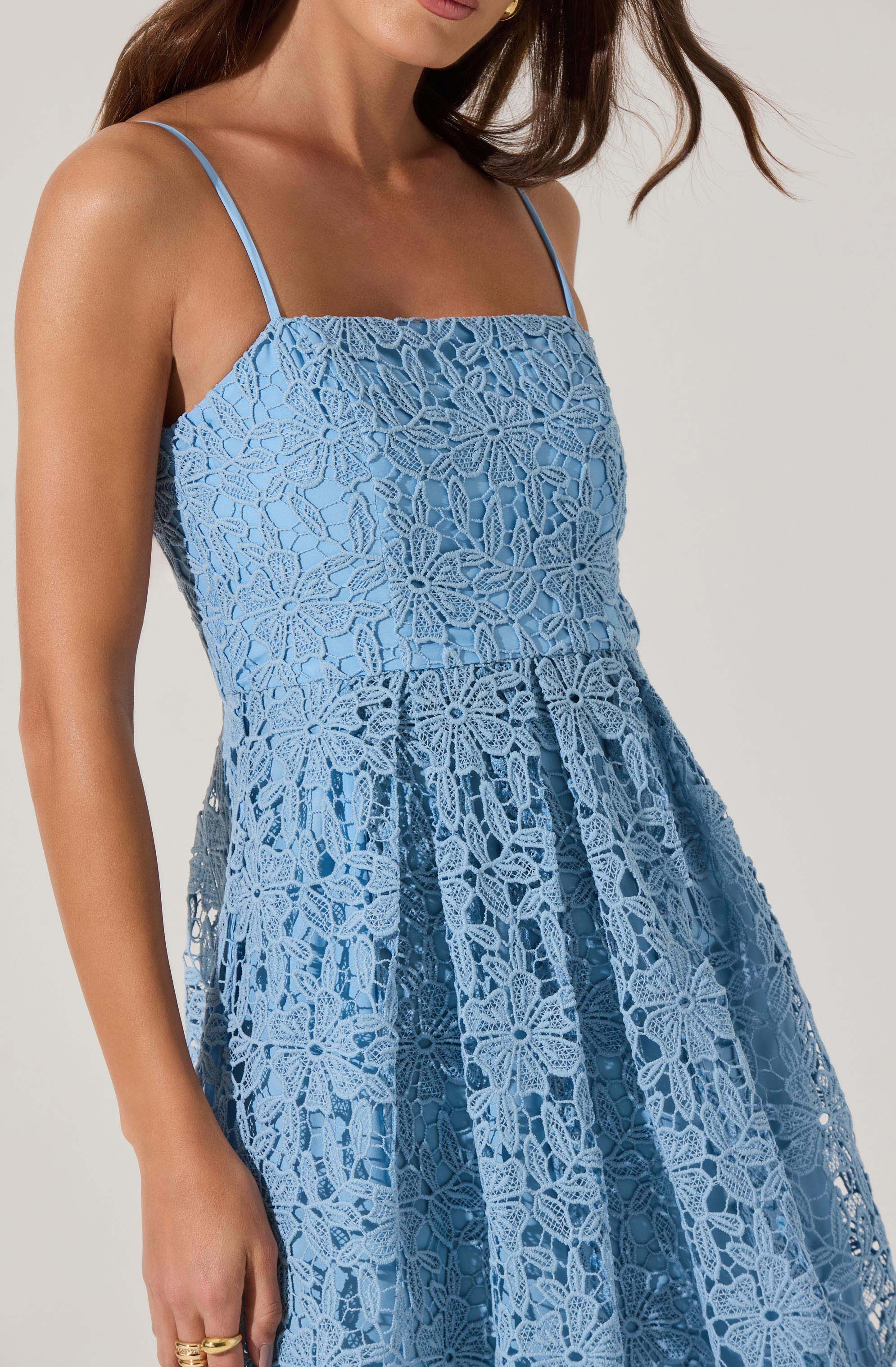 Floral Lace Midi Dress