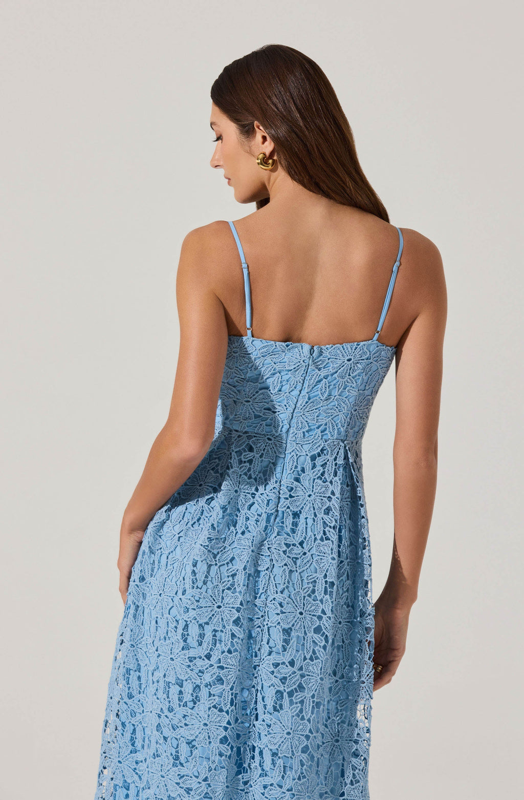Floral Lace Midi Dress