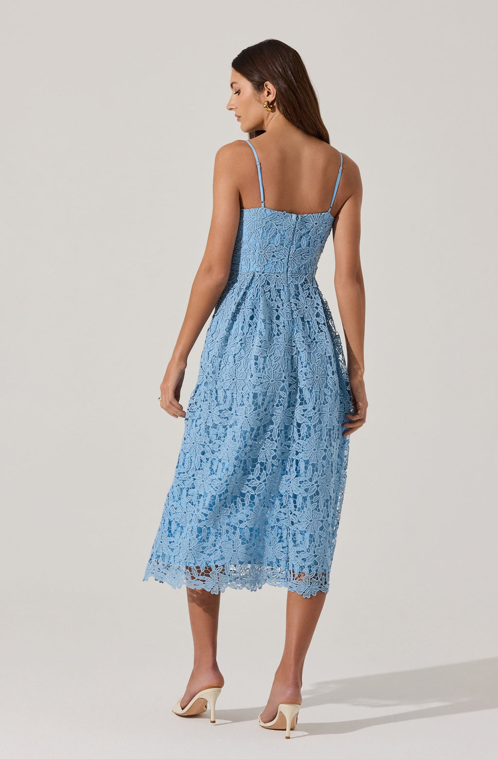 Floral Lace Midi Dress